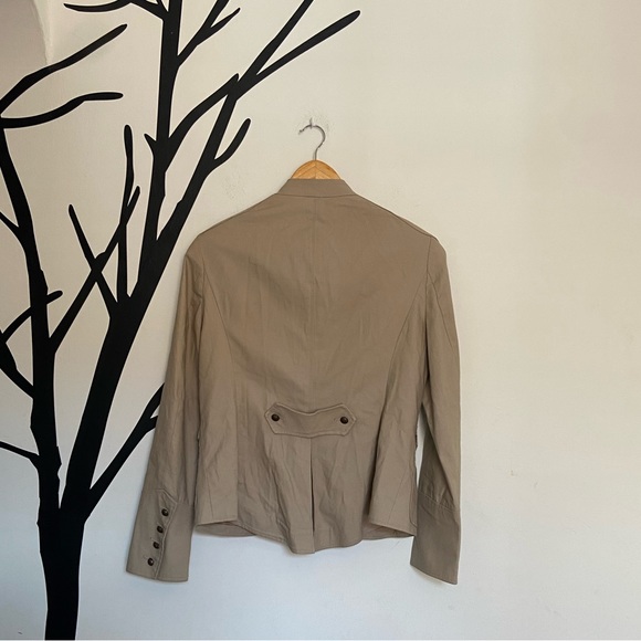 Apostrophe cream/buff military style jacket - Picture 2 of 10